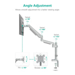 WALI LCD Monitor Desk with Single Arm