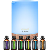 300ml Essential Oil Diffuser with 6 Bottles