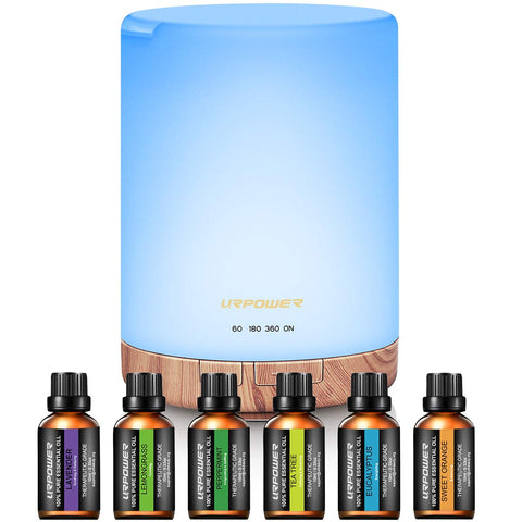 300ml Essential Oil Diffuser with 6 Bottles