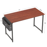 CubiCubi 47" Computer Desk - Rustic Brown