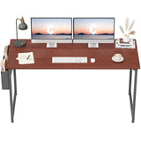 CubiCubi 47" Computer Desk - Rustic Brown