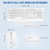 EDJO Wireless Keyboard and Mouse Combo