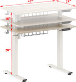 SHW Height Adjustable Standing Desk