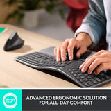 Logitech Wireless Ergonomic Keyboard with Wrist Rest