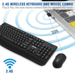 EDJO Wireless Keyboard and Mouse Combo