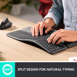 Logitech Wireless Ergonomic Keyboard with Wrist Rest