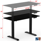 SHW Height Adjustable Standing Desk