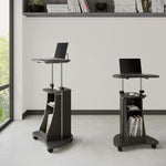 Techni Mobili Sit-to-Stand Rolling Laptop Cart