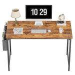 CubiCubi 47" Computer Desk - Rustic Brown