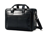 Samsonite Leather Expandable Briefcase - Black